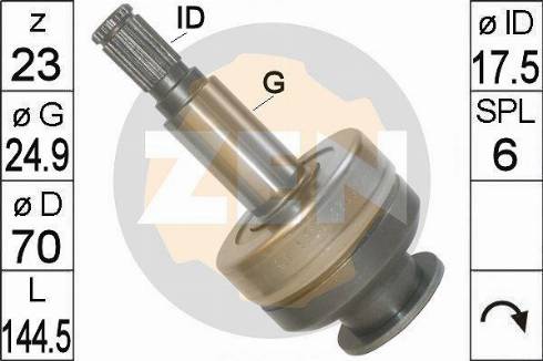 Messmer ZN1809 - Провідна шестерня, стартер autozip.com.ua