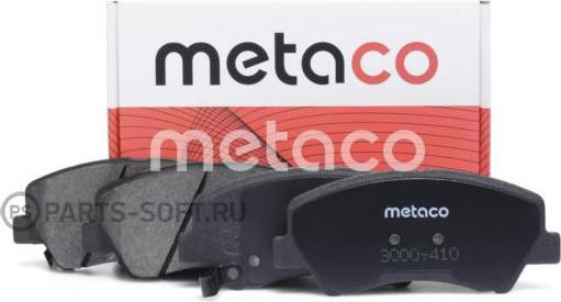 METACO 3000-410 - Гальмівні колодки, дискові гальма autozip.com.ua