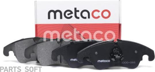 METACO 3000-066 - Гальмівні колодки, дискові гальма autozip.com.ua