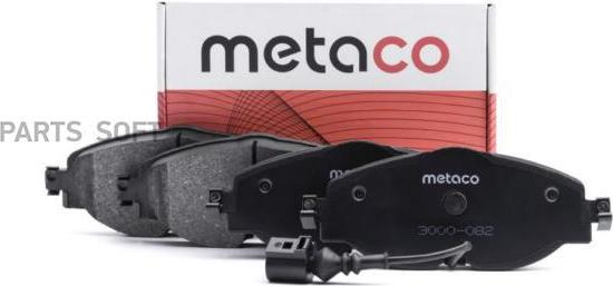 METACO 3000-082 - Гальмівні колодки, дискові гальма autozip.com.ua