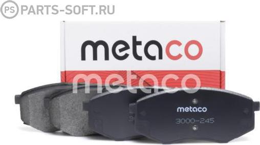 METACO 3000-245 - Гальмівні колодки, дискові гальма autozip.com.ua