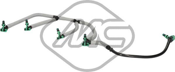 Metalcaucho 92751 - Шланг, витік палива autozip.com.ua