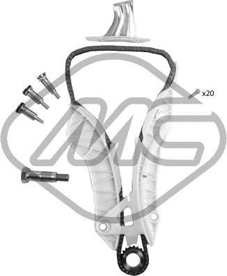 Metalcaucho 58314 - Комплект ланцюга приводу распредвала autozip.com.ua