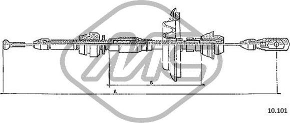 Metalcaucho 80601 - Тросик газу autozip.com.ua