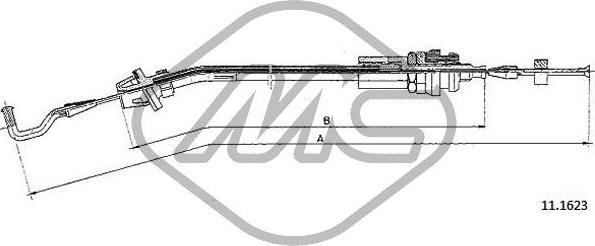 Metalcaucho 80685 - Тросик газу autozip.com.ua