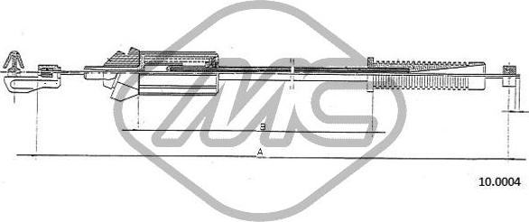 Metalcaucho 80897 - Тросик газу autozip.com.ua