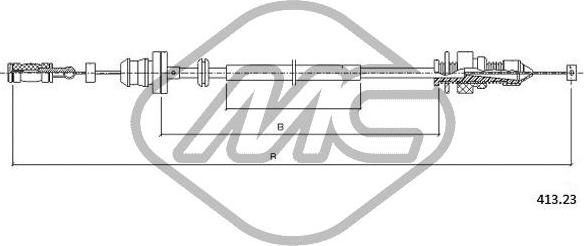 Metalcaucho 81552 - Тросик газу autozip.com.ua