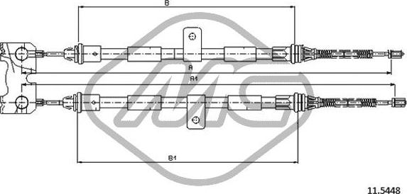 Metalcaucho 81812 - Трос, гальмівна система autozip.com.ua