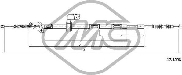 Metalcaucho 83517 - Трос, гальмівна система autozip.com.ua