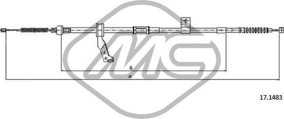 Metalcaucho 83527 - Трос, гальмівна система autozip.com.ua