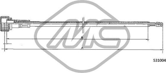 Metalcaucho 83645 - Тросик спідометра autozip.com.ua