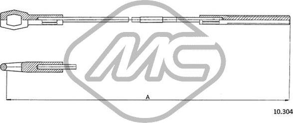 Metalcaucho 83605 - Трос, управління зчепленням autozip.com.ua