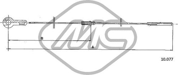 Metalcaucho 83805 - Тросик газу autozip.com.ua