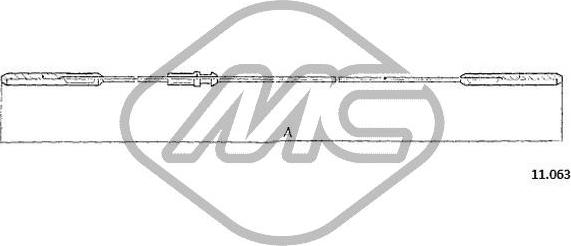 Metalcaucho 83812 - Тросик газу autozip.com.ua