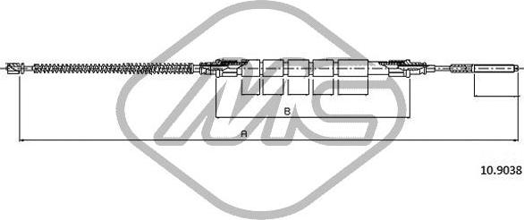 Metalcaucho 83290 - Трос, гальмівна система autozip.com.ua