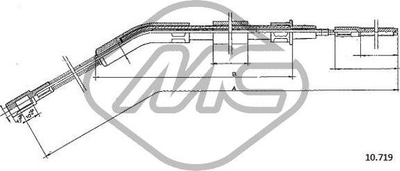Metalcaucho 83700 - Трос, гальмівна система autozip.com.ua