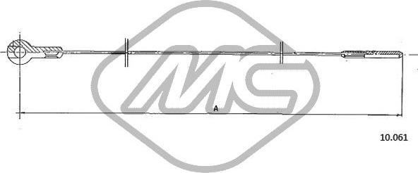 Metalcaucho 83780 - Тросик газу autozip.com.ua