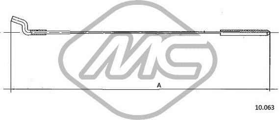 Metalcaucho 83782 - Тросик газу autozip.com.ua