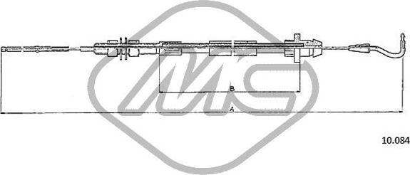 Metalcaucho 83787 - Тросик газу autozip.com.ua