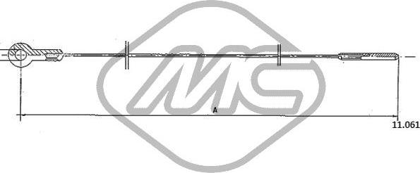 Metalcaucho 83779 - Тросик газу autozip.com.ua