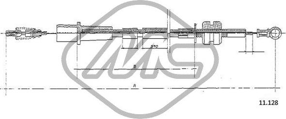 Metalcaucho 82575 - Тросик газу autozip.com.ua