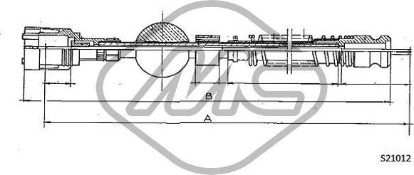 Metalcaucho 82750 - Тросик спідометра autozip.com.ua