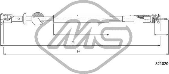 Metalcaucho 82758 - Тросик спідометра autozip.com.ua