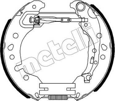 Metelli 51-0496 - Комплект гальм, барабанний механізм autozip.com.ua