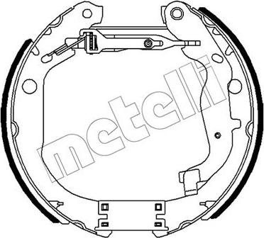 Metelli 51-0491 - Комплект гальм, барабанний механізм autozip.com.ua