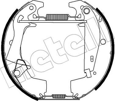 Metelli 51-0453 - Комплект гальм, барабанний механізм autozip.com.ua