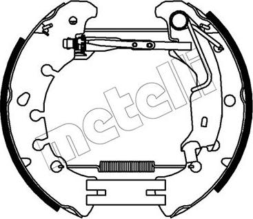 Metelli 51-0481 - Комплект гальм, барабанний механізм autozip.com.ua