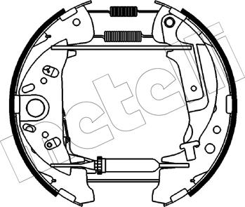 Metelli 51-0542 - Комплект гальм, барабанний механізм autozip.com.ua