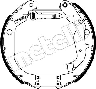 Metelli 51-0558 - Комплект гальм, барабанний механізм autozip.com.ua