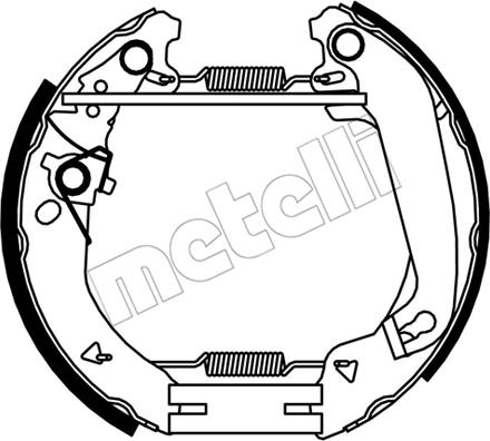Metelli 51-0552 - Комплект гальм, барабанний механізм autozip.com.ua
