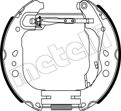 Metelli 51-0505 - Комплект гальм, барабанний механізм autozip.com.ua