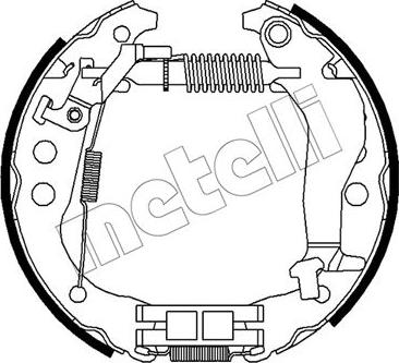 Metelli 51-0501 - Комплект гальм, барабанний механізм autozip.com.ua