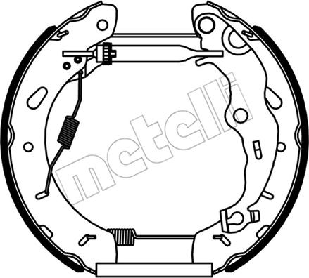 Metelli 51-0535 - Комплект гальм, барабанний механізм autozip.com.ua