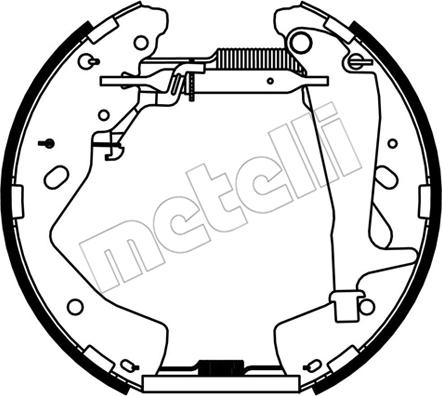 Metelli 51-0537 - Комплект гальм, барабанний механізм autozip.com.ua