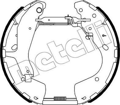 Metelli 51-0521 - Комплект гальм, барабанний механізм autozip.com.ua