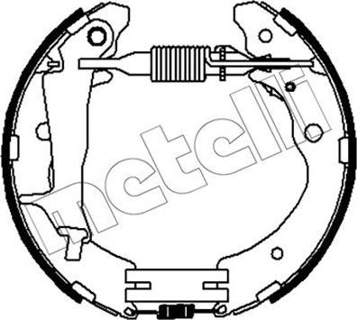 Metelli 51-0523 - Комплект гальм, барабанний механізм autozip.com.ua