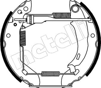 Metelli 51-0040 - Комплект гальм, барабанний механізм autozip.com.ua