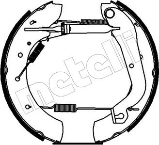 Metelli 51-0065 - Комплект гальм, барабанний механізм autozip.com.ua