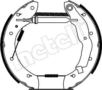 Metelli 51-0067 - Комплект гальм, барабанний механізм autozip.com.ua