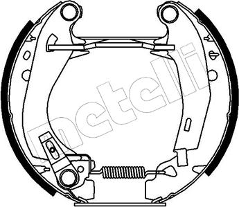 Metelli 51-0007 - Комплект гальм, барабанний механізм autozip.com.ua