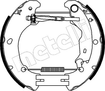 Metelli 51-0089 - Комплект гальм, барабанний механізм autozip.com.ua