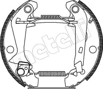 Metelli 51-0034 - Комплект гальм, барабанний механізм autozip.com.ua