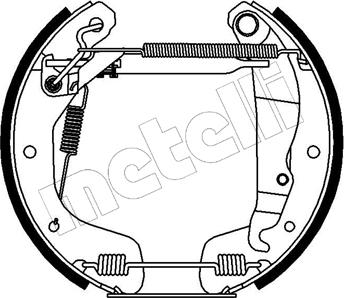 Metelli 51-0159 - Комплект гальм, барабанний механізм autozip.com.ua