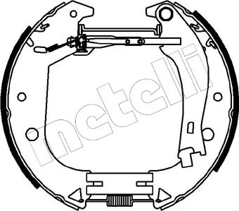 Metelli 51-0152 - Комплект гальм, барабанний механізм autozip.com.ua