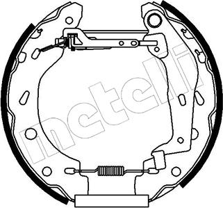 Metelli 51-0162 - Комплект гальм, барабанний механізм autozip.com.ua