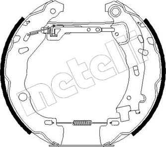 Metelli 51-0189 - Комплект гальм, барабанний механізм autozip.com.ua